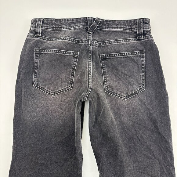We The Free Button Fly Straight leg Women's size 28 Black Denim Jeans - Picture 5 of 5